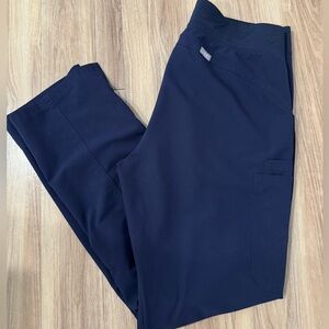 Figs Women’s Cade Cargo Navy Scrub Pants Large Tall